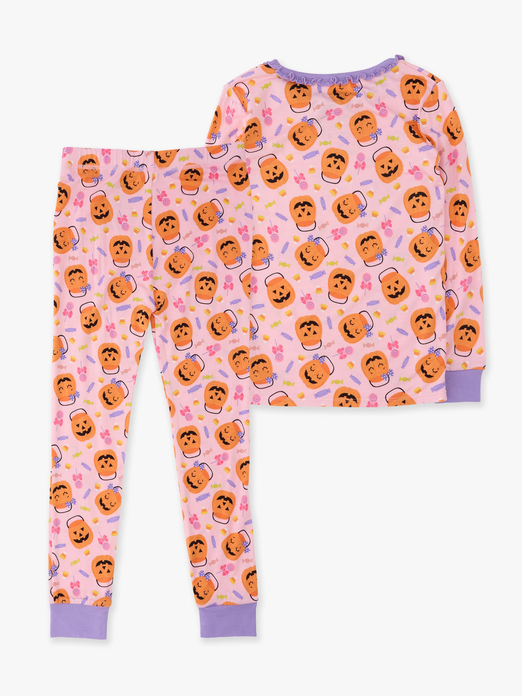 Pumpkin Boo Crew Bamboo PJ Set (Big Kid)
