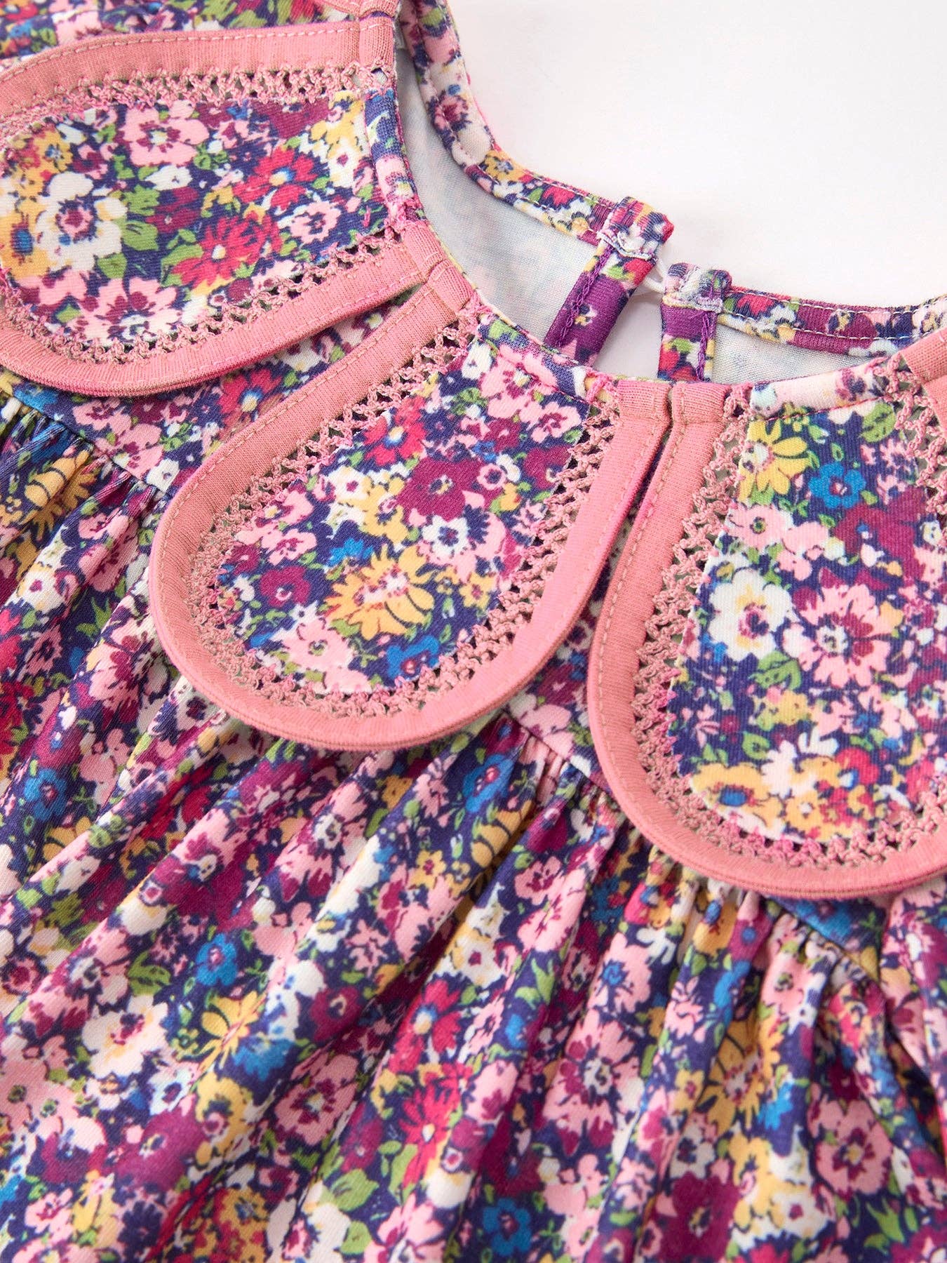 Purple Petal Collar Top & Bloomer Set