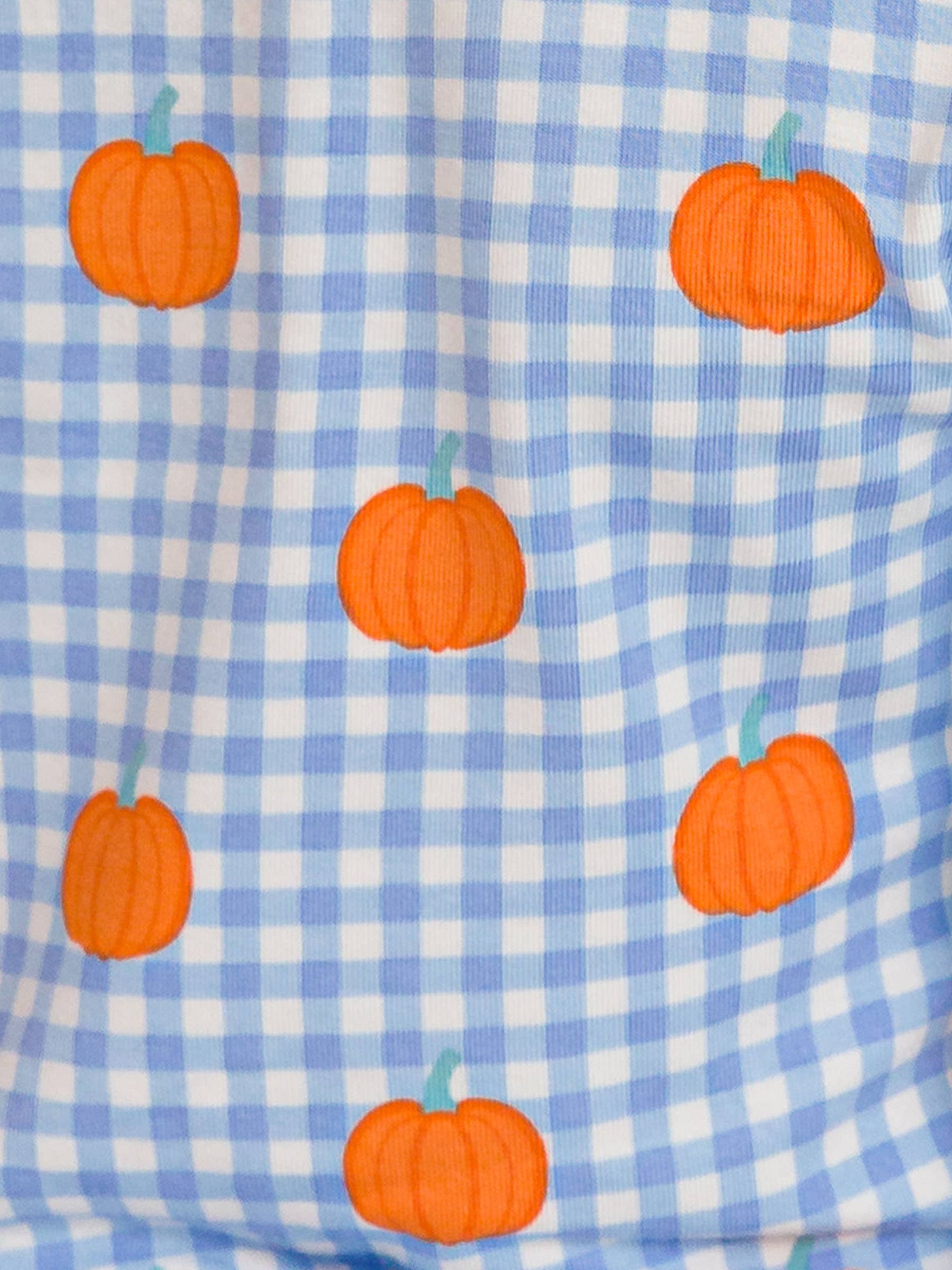 Pumpkin Patch Gingham Bamboo PJ Set