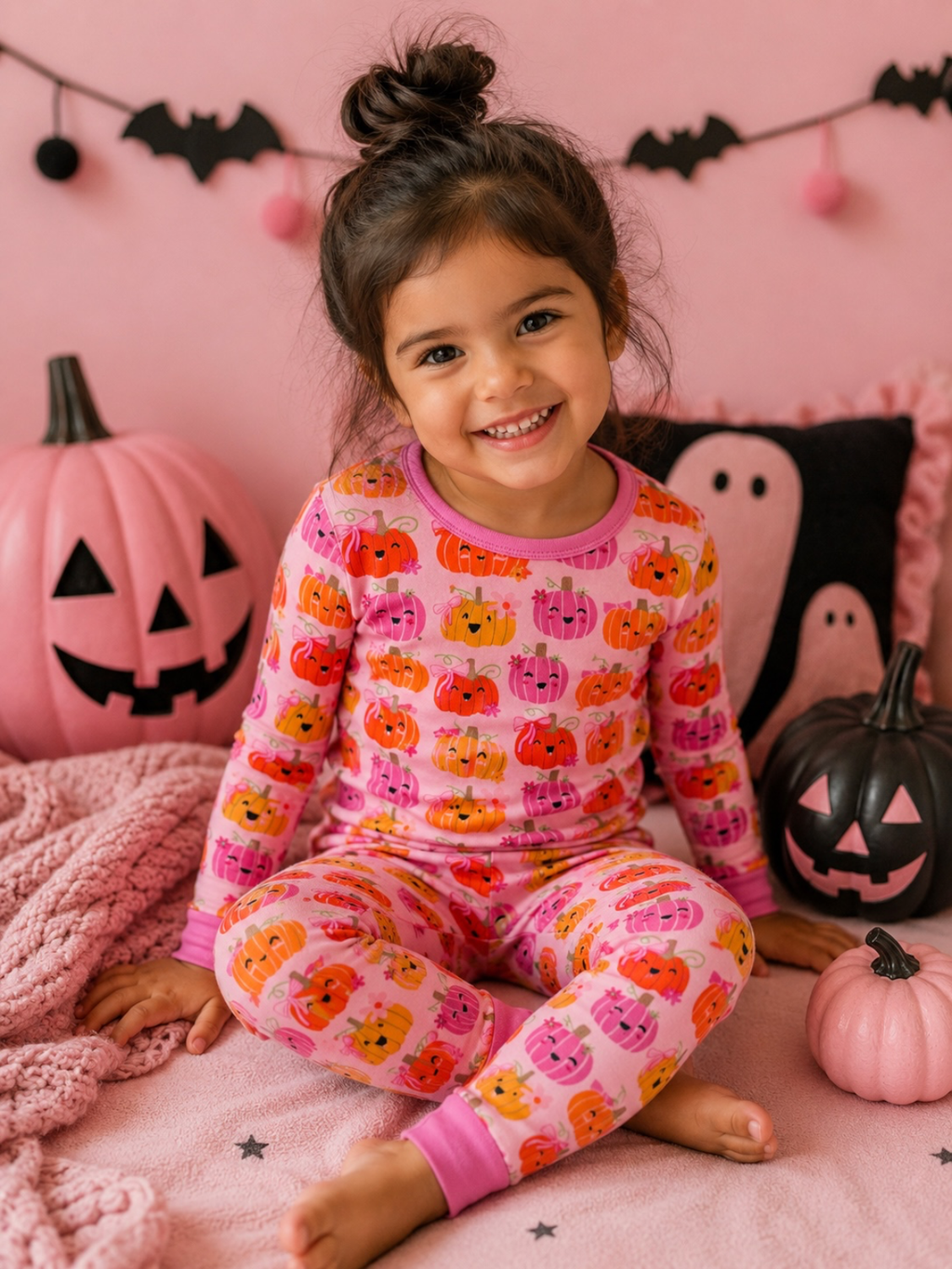 Pink Pumpkin Bamboo PJ Set