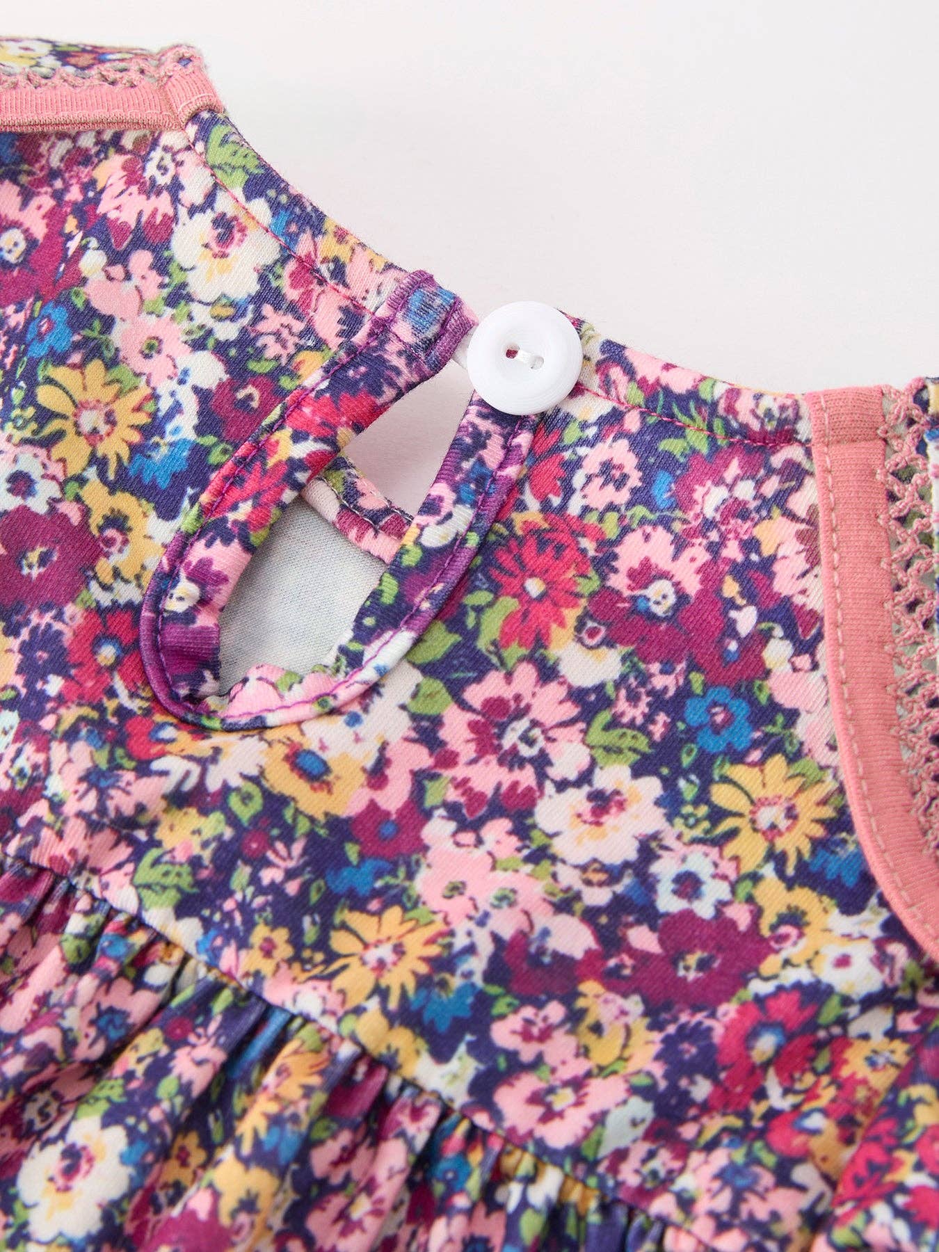 Purple Petal Collar Top & Bloomer Set