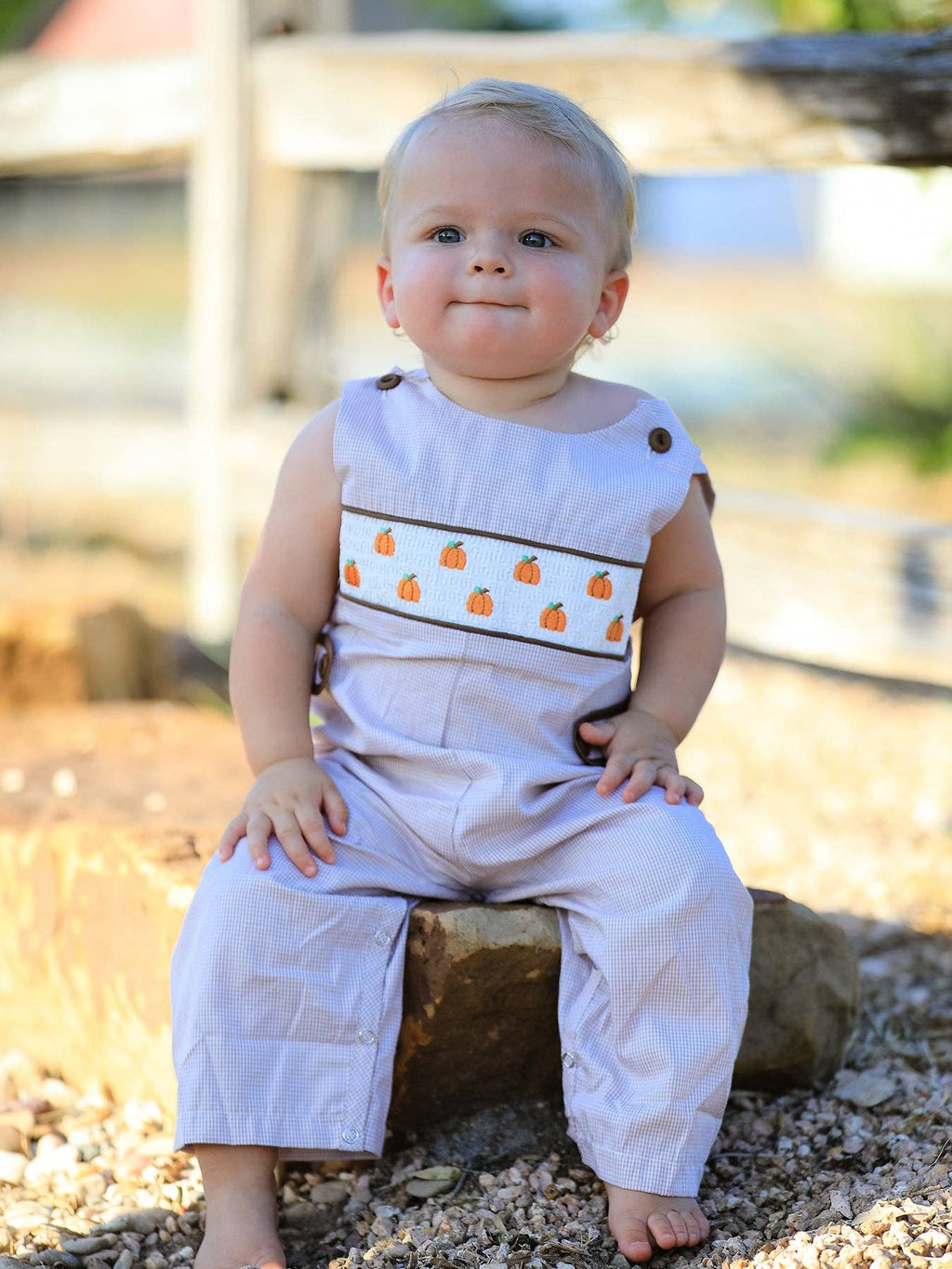 Pumpkin Patch Smocked Jon Jon