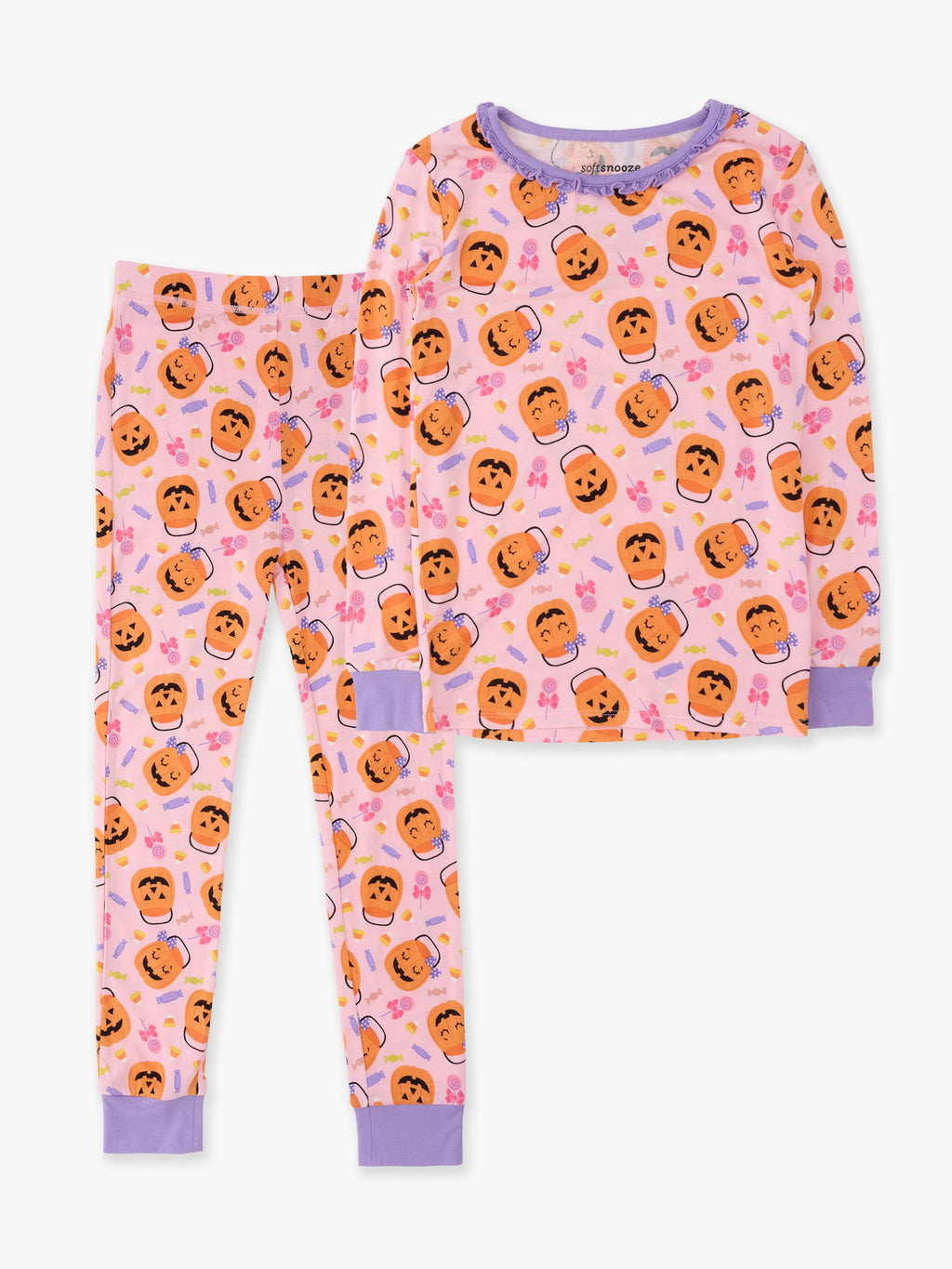 Pumpkin Boo Crew Bamboo PJ Set (Big Kid)