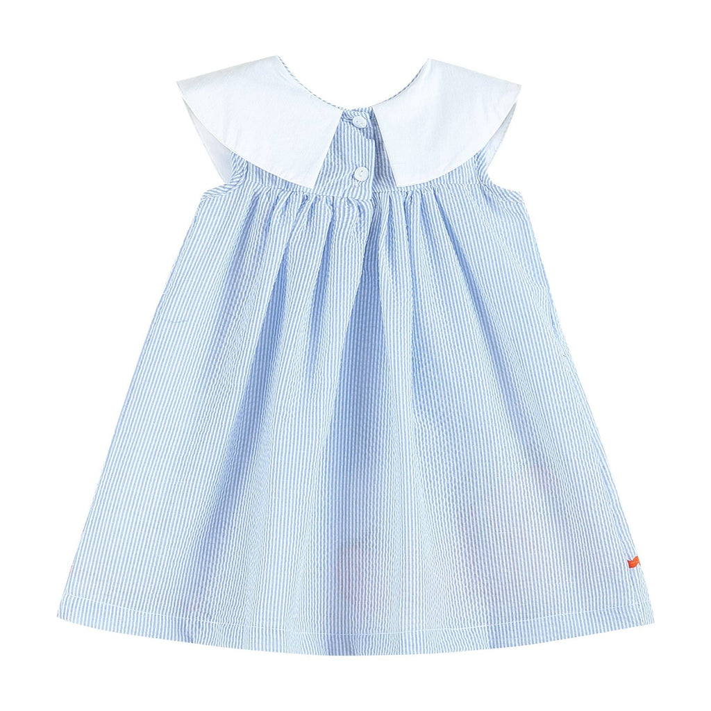 Pumpkin Patch Seersucker Yoke Dress