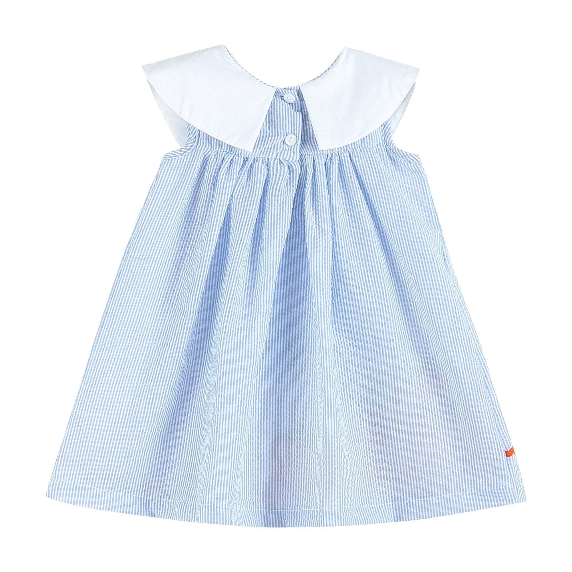 Pumpkin Patch Seersucker Yoke Dress