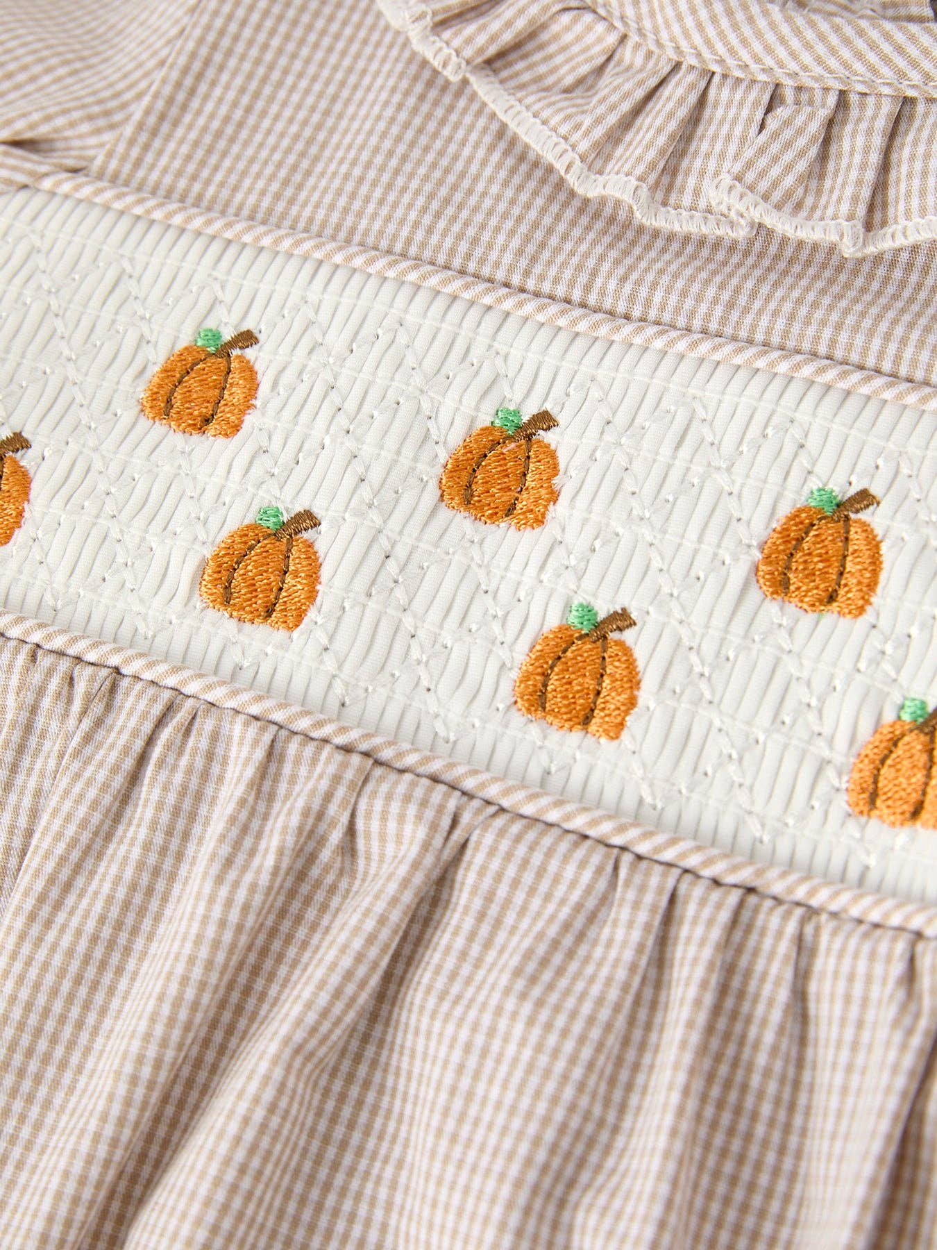 Pumpkin Patch Smocked Bubble