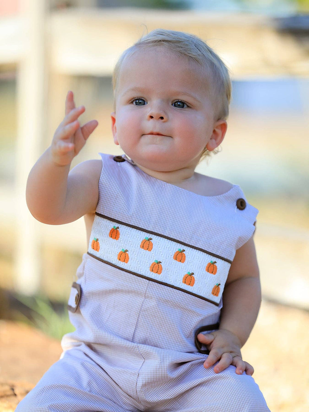 Pumpkin Patch Smocked Jon Jon