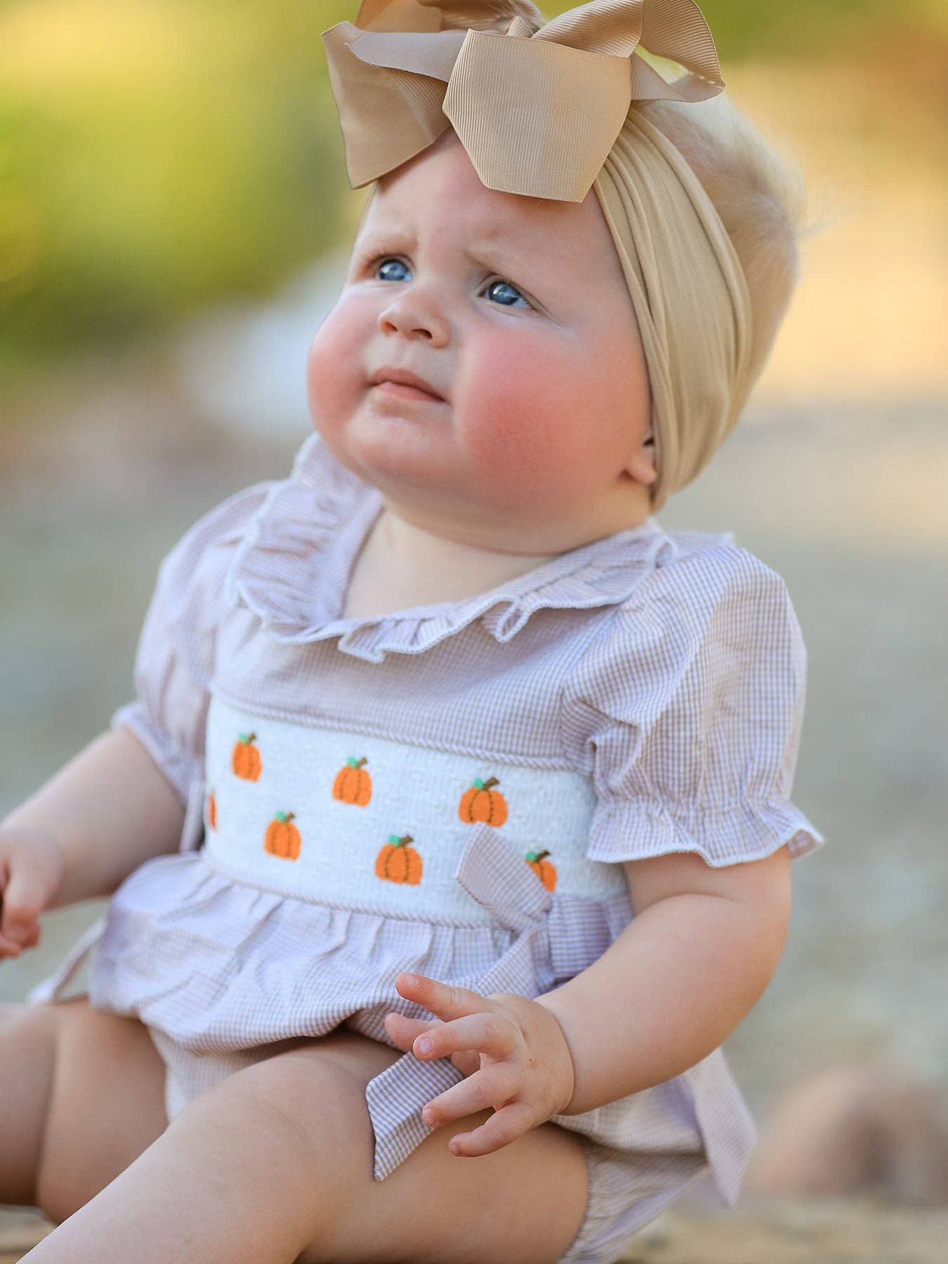 Pumpkin Patch Smocked Bubble
